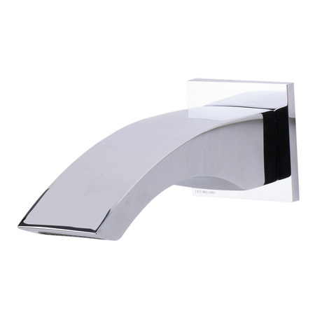 ALFI BRAND Polished Chrome Curved WallMount Tub Filler Bathroom Spout AB3301-PC